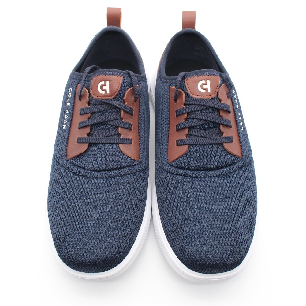 Cole Haan Grandsport Journey Casual Sneakers Mens Size 10M Blue Knit Lace Up - Picture 10 of 12